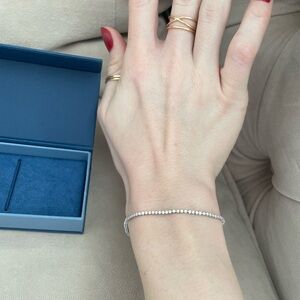 14k Solid Gold Diamond Tennis Bracelet